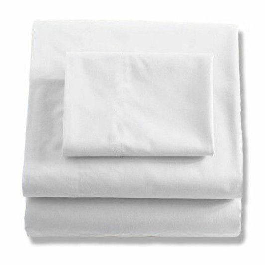 16" Extra Deep Fitted Sheet 180 Thread Count Percale White Single