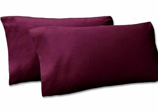Pillowcases Envelope Style 68 Pick Polycotton Wine