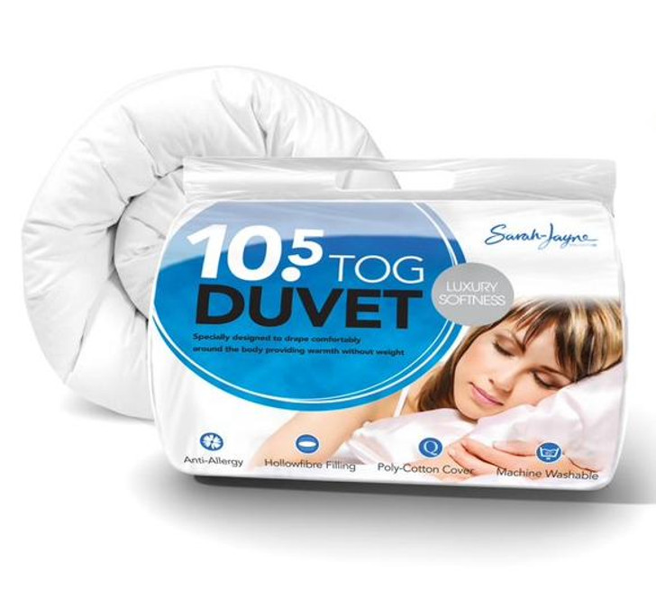 Luxury Hollowfibre Anti Allergy Duvet Warm 10.5 Tog - Single