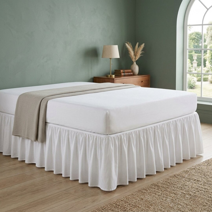 180TC Easy Iron Percale Base Valances