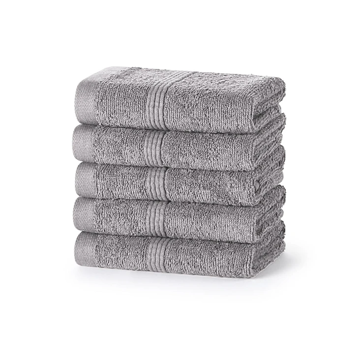 500GSM Royal Egyptian Light Grey Face Cloths