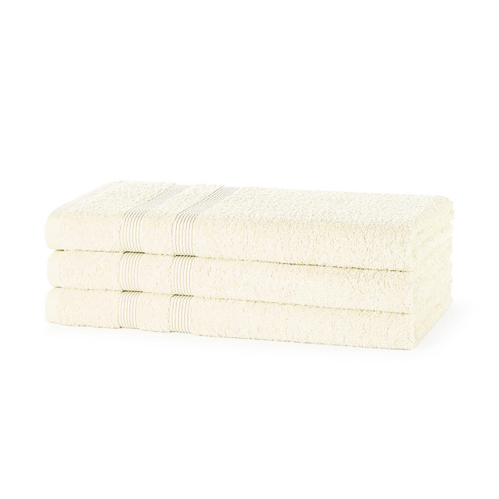 Clearance 500 Gsm Cream Bath Towel - 70cm x 130cm