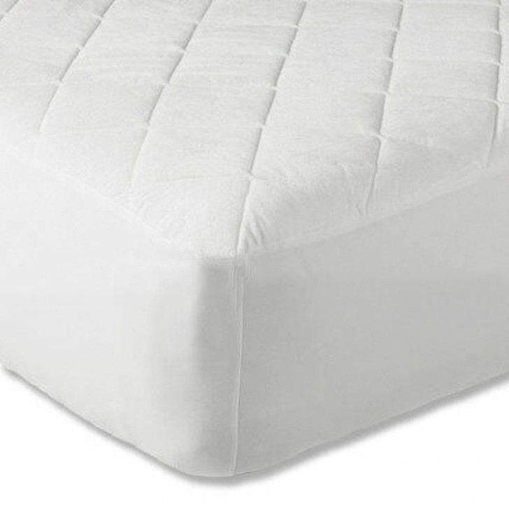 12 to 16" Deep Quilted Mattress Protector White - Double