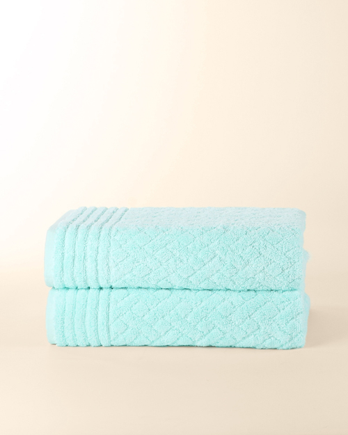 Samrot Checquered Embroidered Towels