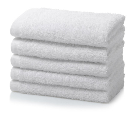 Box of 1200 White Face Cloth Flannel Hotel Spa Towel 500 GSM - 30x30cm