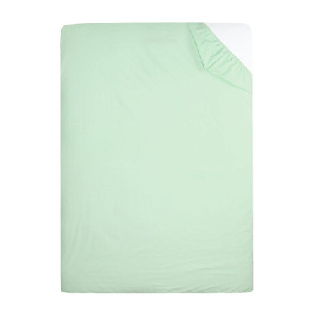 Single Piece Light Green Flame Retardant Fitted Sheets 68 Pick Polycotton Bs 7175 Single