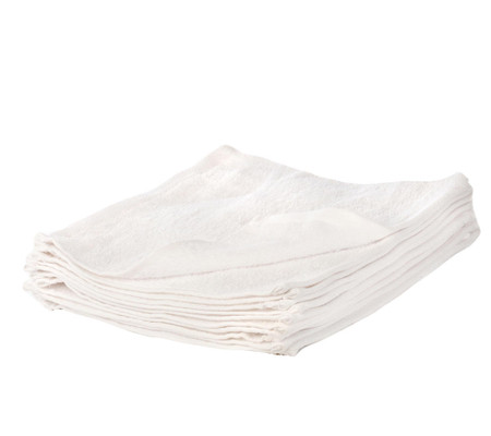 Product photograph of White Face Cloth Soft Cotton Royal Egyptian Flannel 30x30cm - 500 Gsm from The Towel Shop