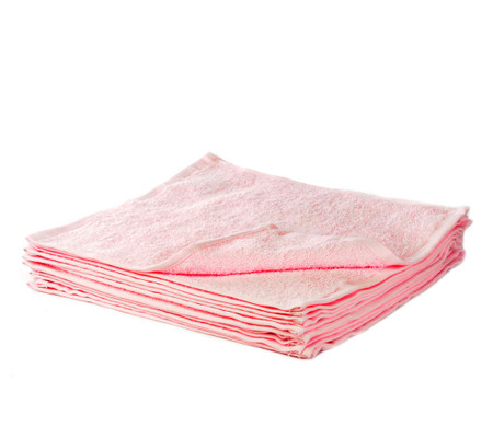 Product photograph of Pink Face Cloth Soft Cotton Royal Egyptian Flannel 30x30cm - 500 Gsm from The Towel Shop