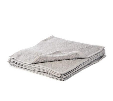 Product photograph of Grey Face Cloth Soft Cotton Royal Egyptian Flannel 30x30cm - 500 Gsm from The Towel Shop