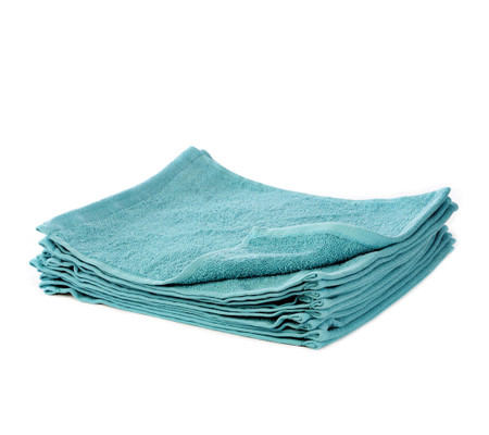 Product photograph of Kingfisher Face Cloth Soft Cotton Royal Egyptian Flannel 30x30cm - 500 Gsm from The Towel Shop