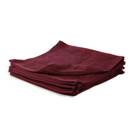 Product photograph of Wine Face Cloth Soft Cotton Royal Egyptian Flannel 30x30cm - 500 Gsm from The Towel Shop