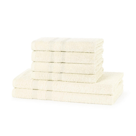 6 Piece 500GSM Towel Bale - 4 Hand Towels, 2 Bath Towels