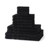 12 Piece 500GSM Towel Bale - 4 Face Cloths, 4 Hand Towels, 2 Bath Towels, 2 Bath Sheets