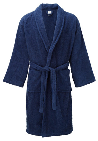Navy Blue Dressing Gowns Terry Towelling