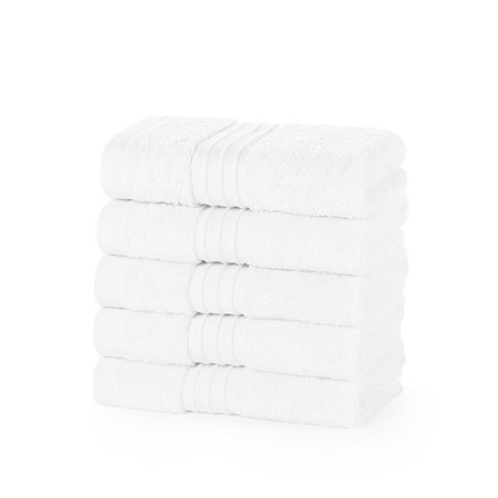 Product photograph of Egyptian Collection 700 Gsm White Face Cloths - Pack Of 12 from The Towel Shop