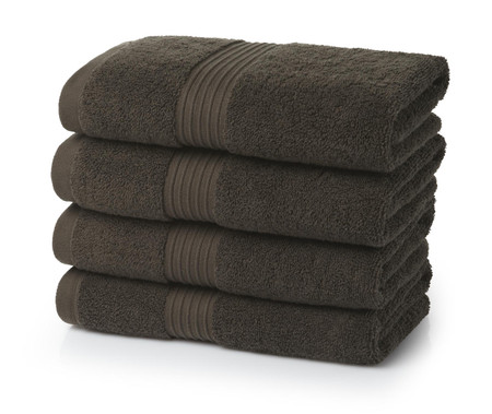 Product photograph of Egyptian Collection 700 Gsm Chocolate Brown Hand Towel - Single Piece from The Towel Shop