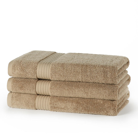 Product photograph of Egyptian Collection 700 Gsm Latte Bath Towel - Single Piece from The Towel Shop