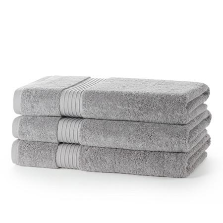 Product photograph of Egyptian Collection 700 Gsm Silver Bath Towel - Single Piece from The Towel Shop