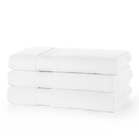 Product photograph of Egyptian Collection 700 Gsm White Bath Towels - Pack Of 4 from The Towel Shop