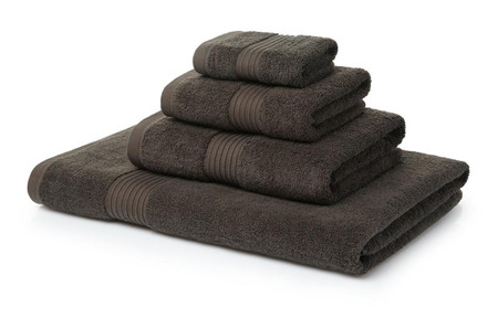 6 Piece Chocolate Brown Towel Bale 700GSM - 2 Face Cloths, 2 Hand Towels, 1 Bath Towel, 1 Bath Sheet