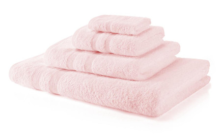 Pink Bath Sheet Egyptian Collection 500 GSM Cotton - 90x150cm