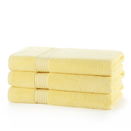 Product photograph of Egyptian Collection 700 Gsm Lemon Bath Towel - Single Piece from The Towel Shop