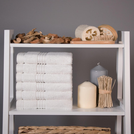 Product photograph of 700 Gsm Ultimate Bamboo White Face Cloths from The Towel Shop