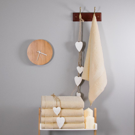 Product photograph of 700 Gsm Ultimate Bamboo Cream Hand Towel from The Towel Shop
