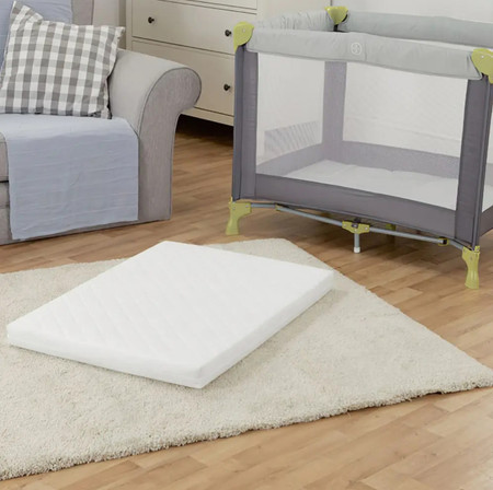 Image of Quilted Foam Travel Cot Mattress