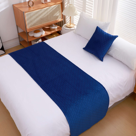 Luxury Holland Velvet Bed Runner – Soft, Quilted & Elegant