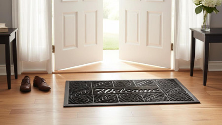 Embossed Rubber Back Door Mats | Durable, Stylish & Affordable Entrance Mats