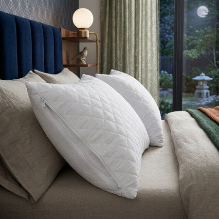 Protectors White Quilted Pillow