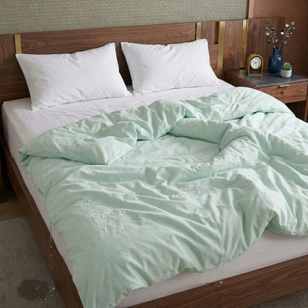 Waterproof FR Green Tint Duvet Protectors