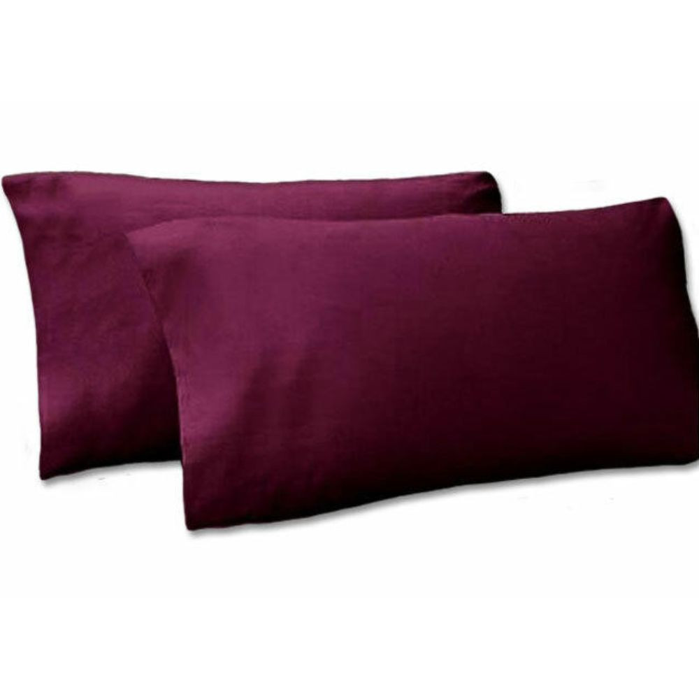 Pillowcases Envelope Style 68 Pick Polycotton Wine