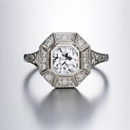 Art Deco diamond ring archive one.