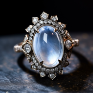 some moonstone engagement rings