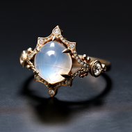 Vintage moonstone engagement rings