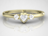 heart shape diamond engagement ring