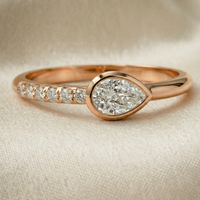 pear diamond ring