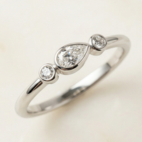 dainty diamond engagement ring