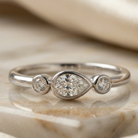 dainty diamond engagement ring