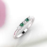 emerald eternity ring crafted by Ireland's best jeweller Ascheron