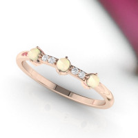 opal and diamond eternity ring
