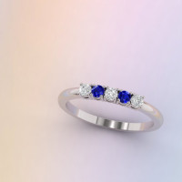 sapphire eternity ring