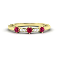ruby and diamond eternity ring