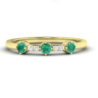 emerald wedding ring by EU jewelry designer Ascheron