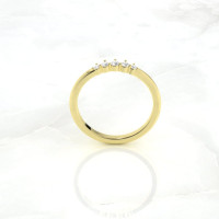 yellow gold diamond eternity ring