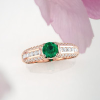 emerald engagement ring.