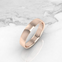 rose gold mens wedding ring