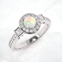 opal engagement ring